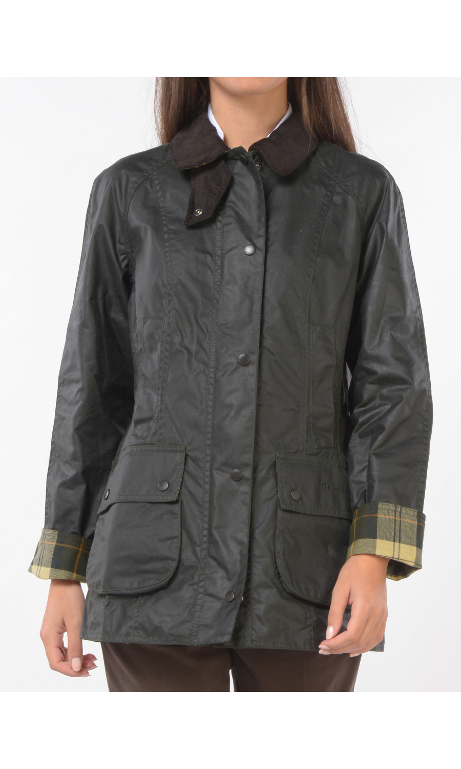 giubbino da donna Barbour Beadnell Wax Jacket in cotone cerato