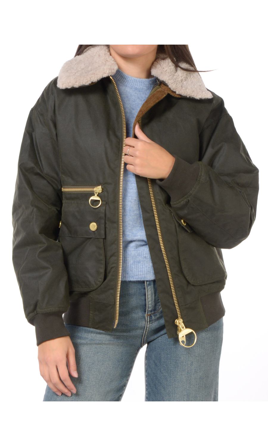 giubbino da donna Barbour maxine wax jacket