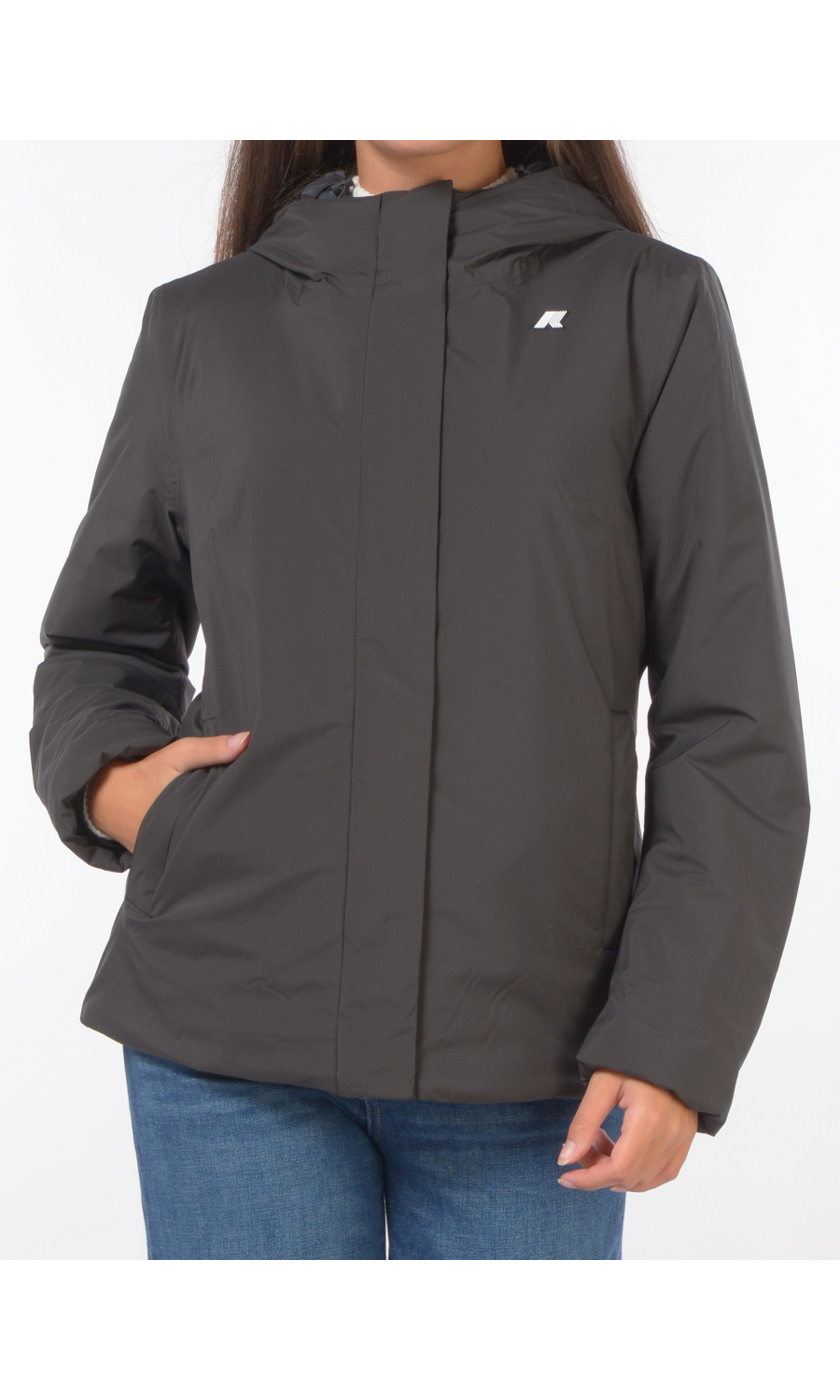 giubbino da donna K Way lil soft touch marmotta
