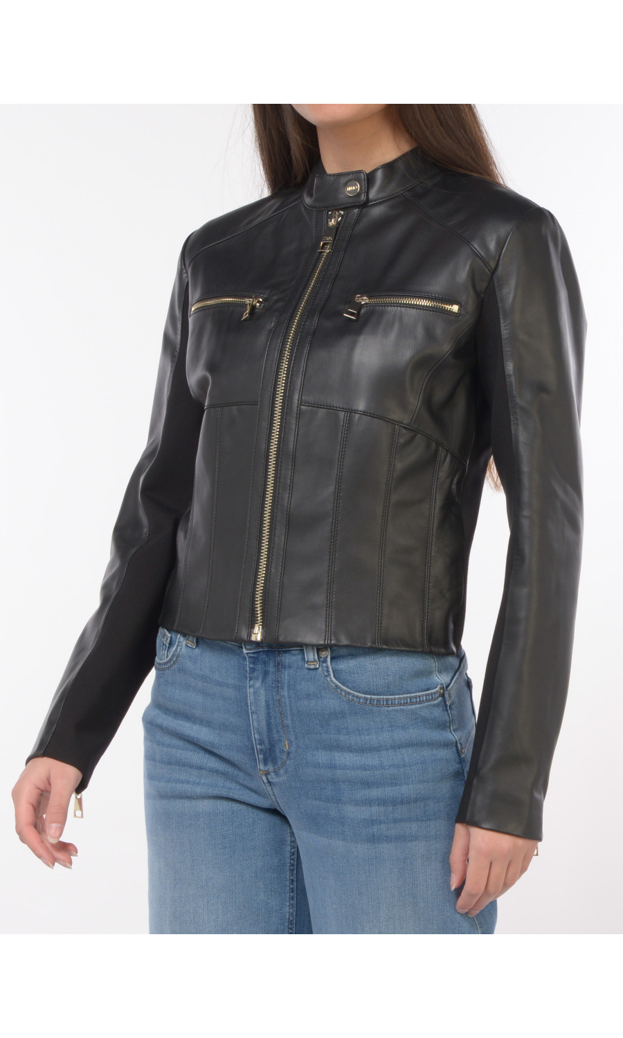 giubbino da donna Liu Jo Biker in vera pelle