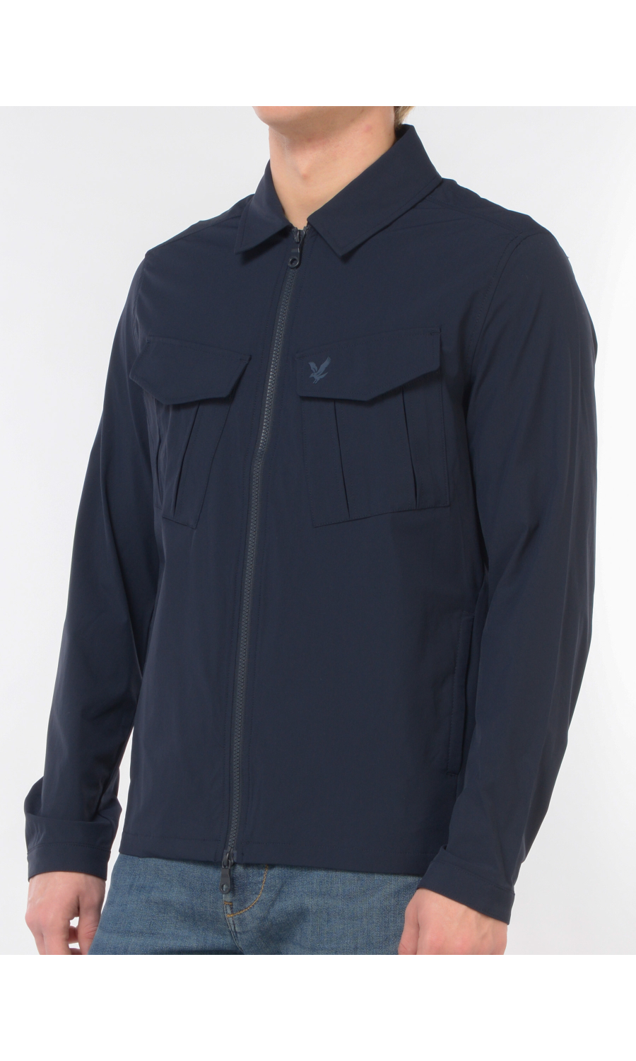 giubbino da uomo Lyle&Scott giacca camicia in nylon stretch