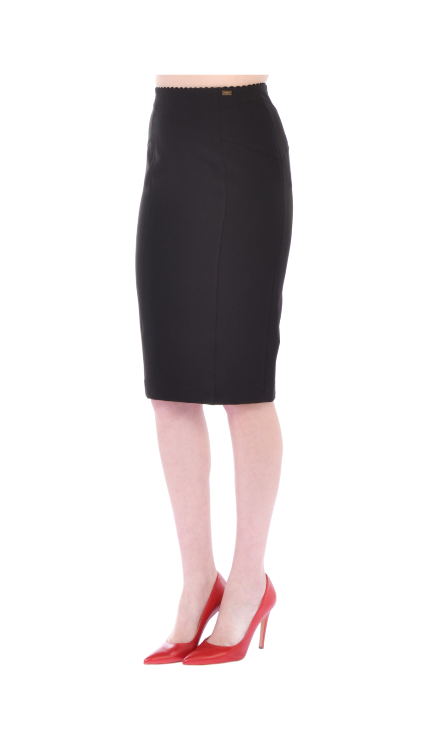 gonna corta donna Nenette in tessuto tecnico a tubino