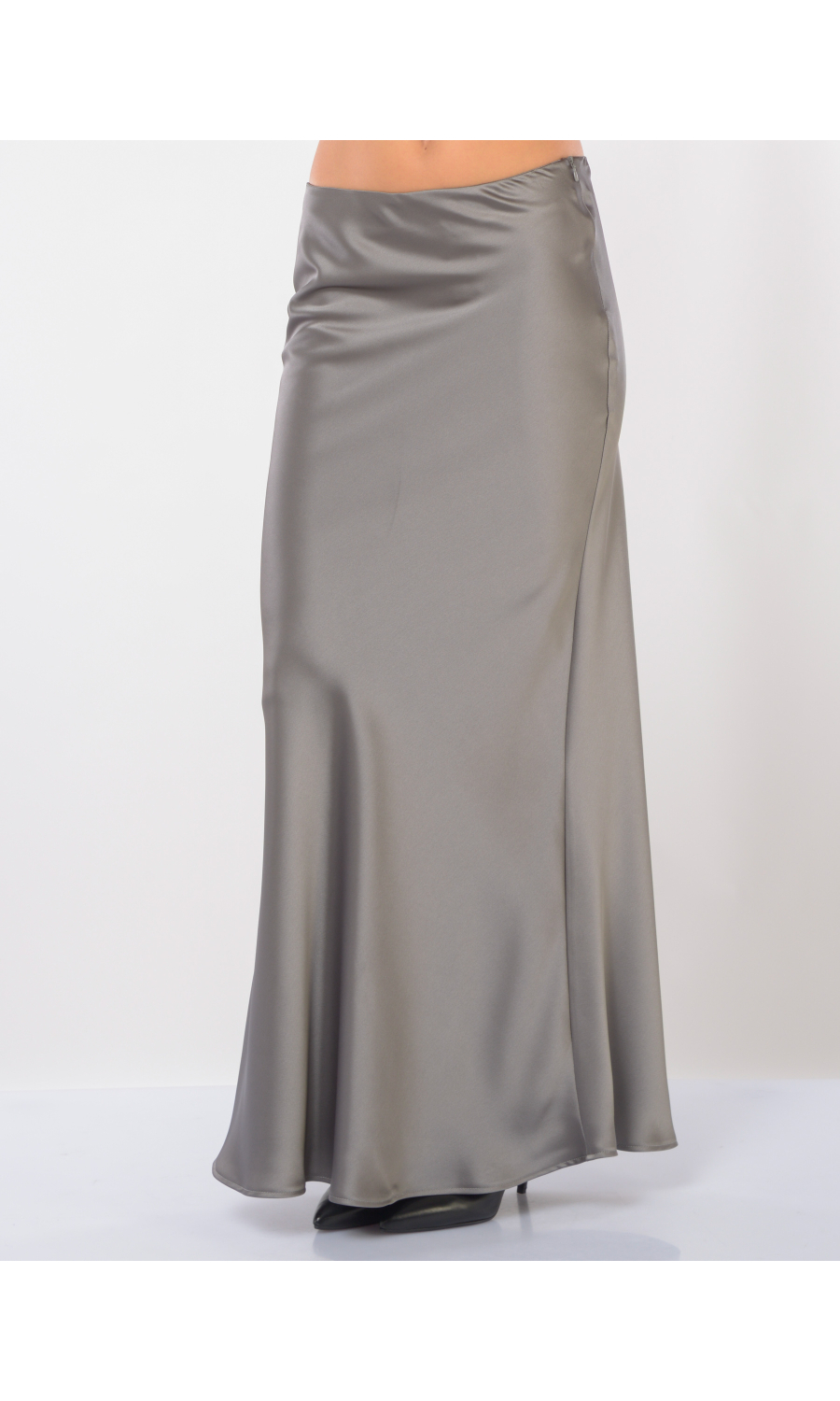 gonna lunga da donna Icona By Kaos effetto raso con linea a sirena