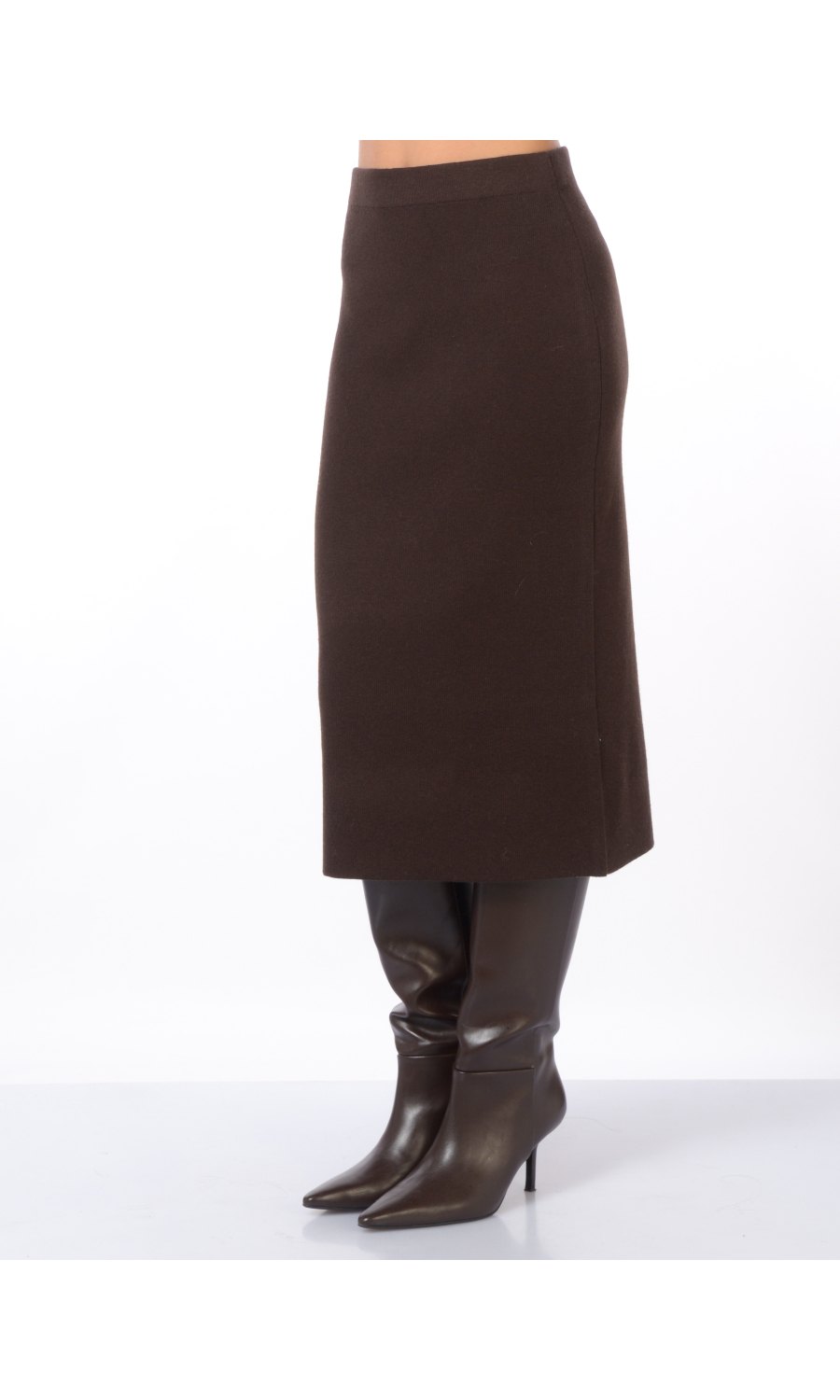 gonna lunga da donna Icona By Kaos in maglia con elastico