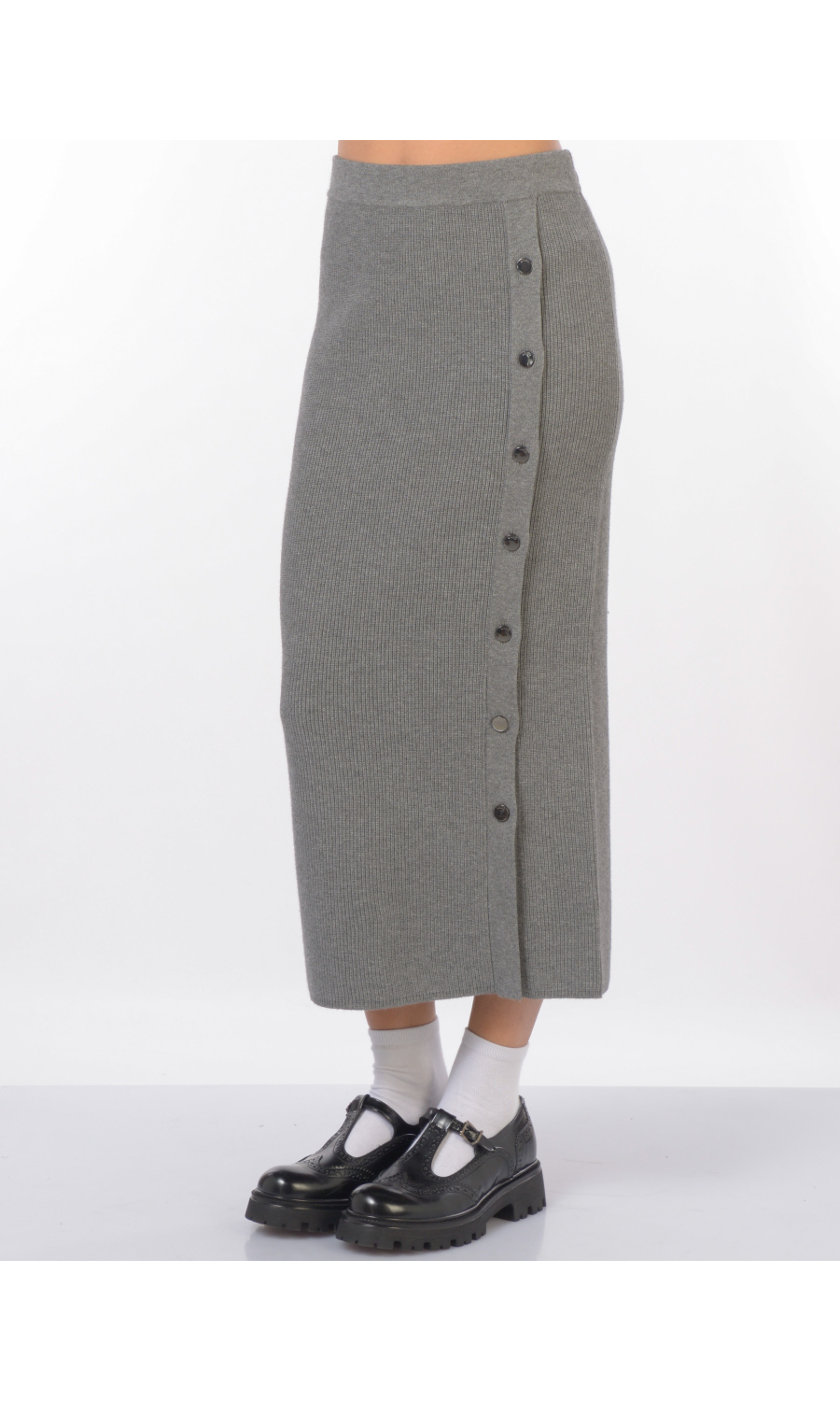 gonna lunga da donna Liu Jo in maglia con bottoni