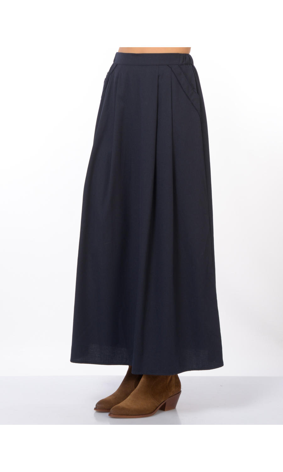 gonna Lunga da donna Nenettecon pinces taglio vivo