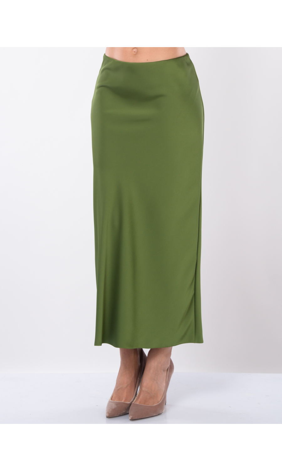gonna lunga da donna Patrizia Pepe effetto raso Go Green