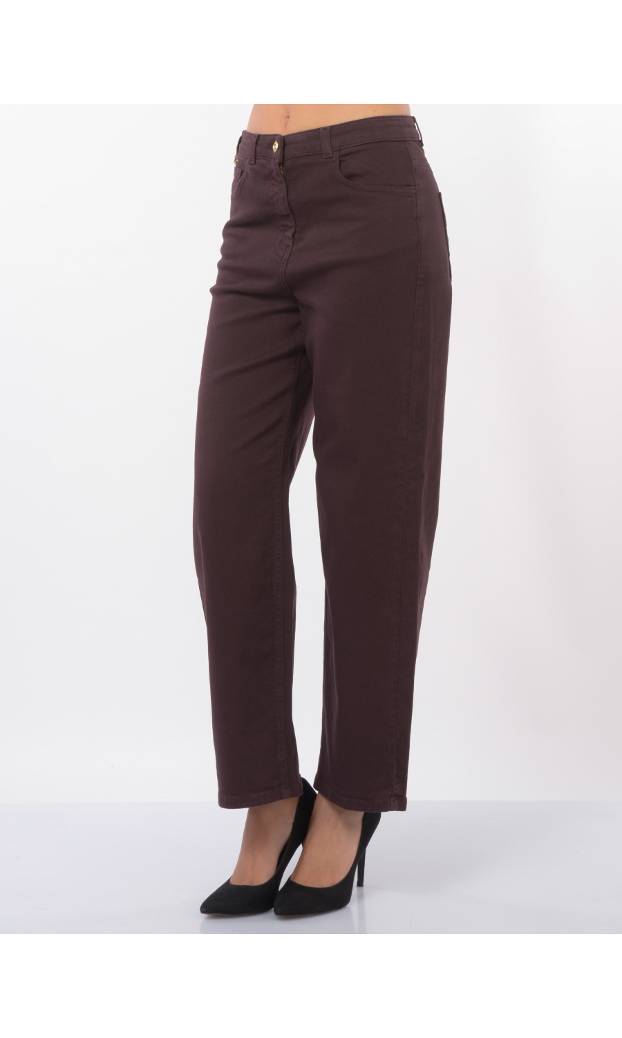 jeans da donna Elisabetta Franchi boyfriend con piccola pochette