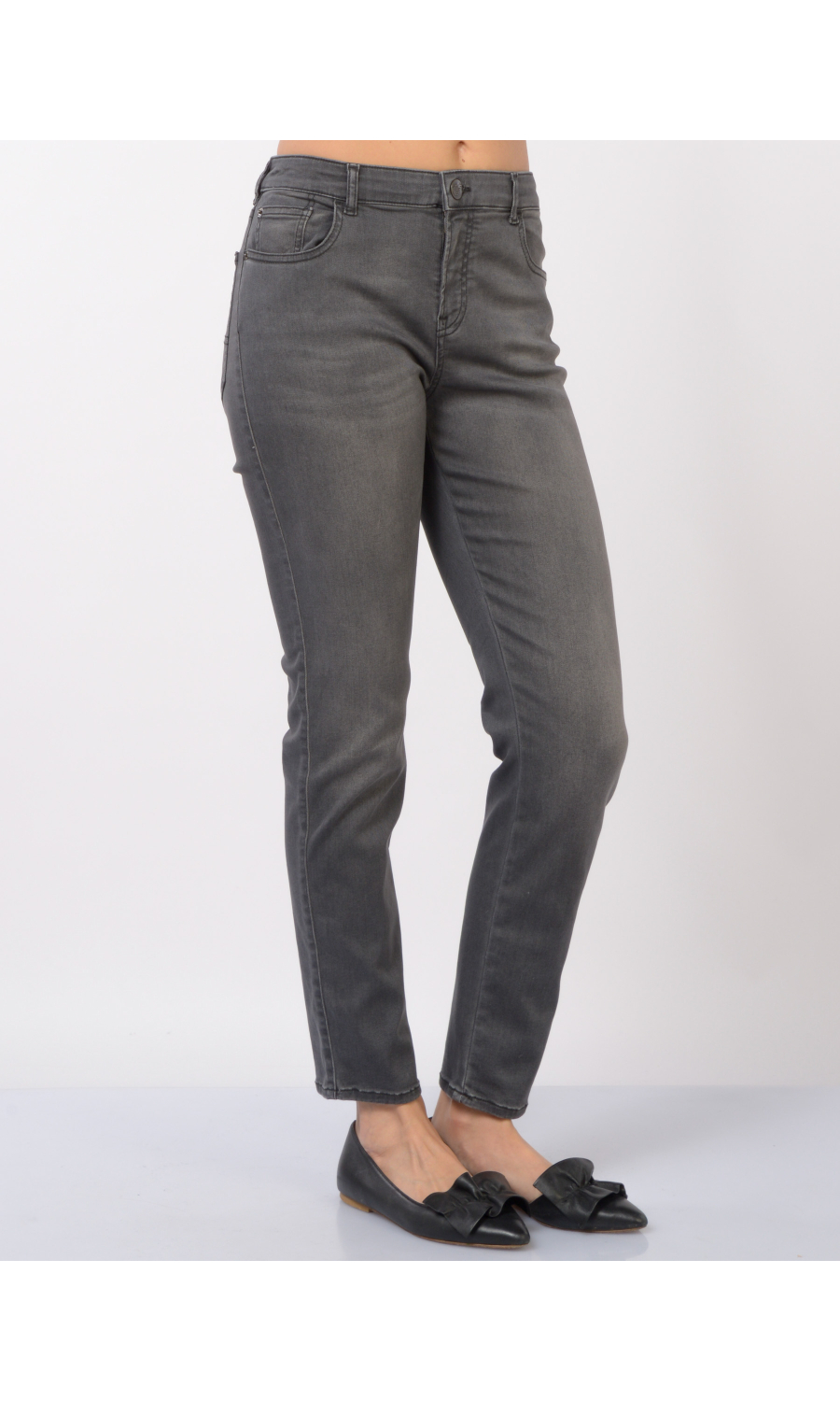 jeans da donna Emporio Armani Slim Fit effetto stone washed