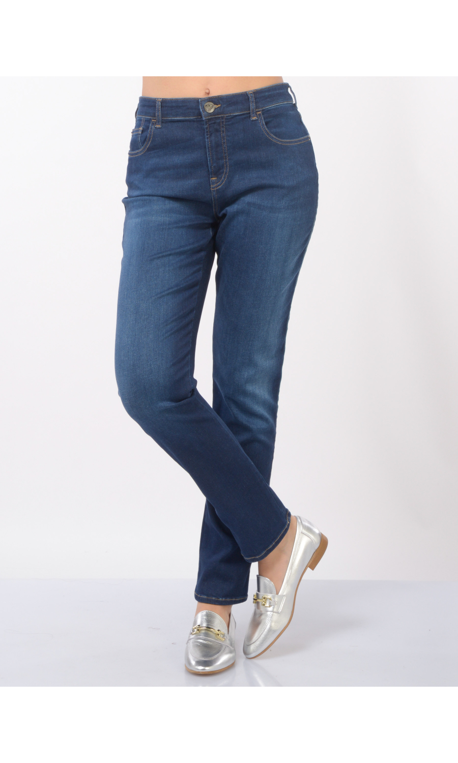 jeans da donna Emporio Armani Slim Fit effetto stone washed