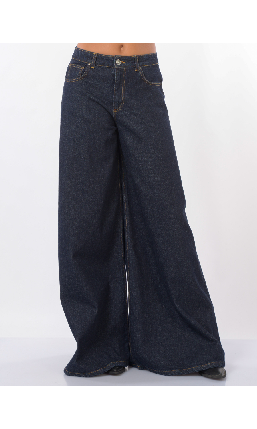 jeans da donna God Save Denim Gemma pantagonna con impunture