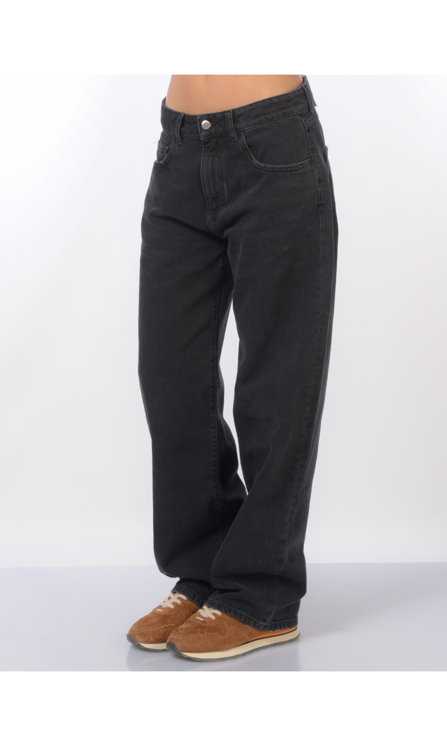 jeans da donna Icon Denim ampio stone washed