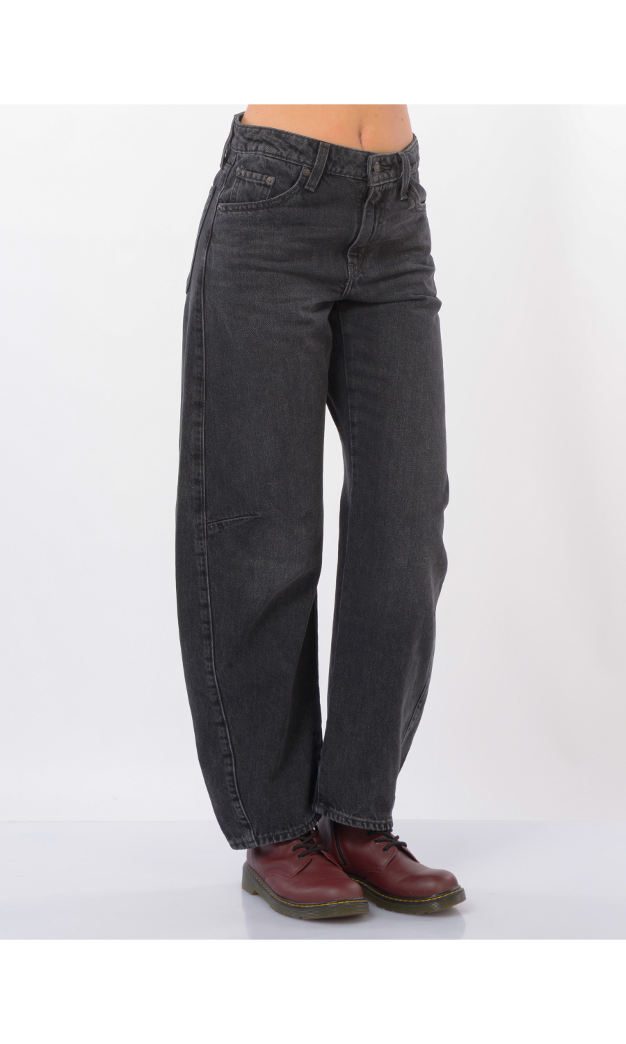 jeans da donna Levi's® Baggy Dad Barrel lavaggio black