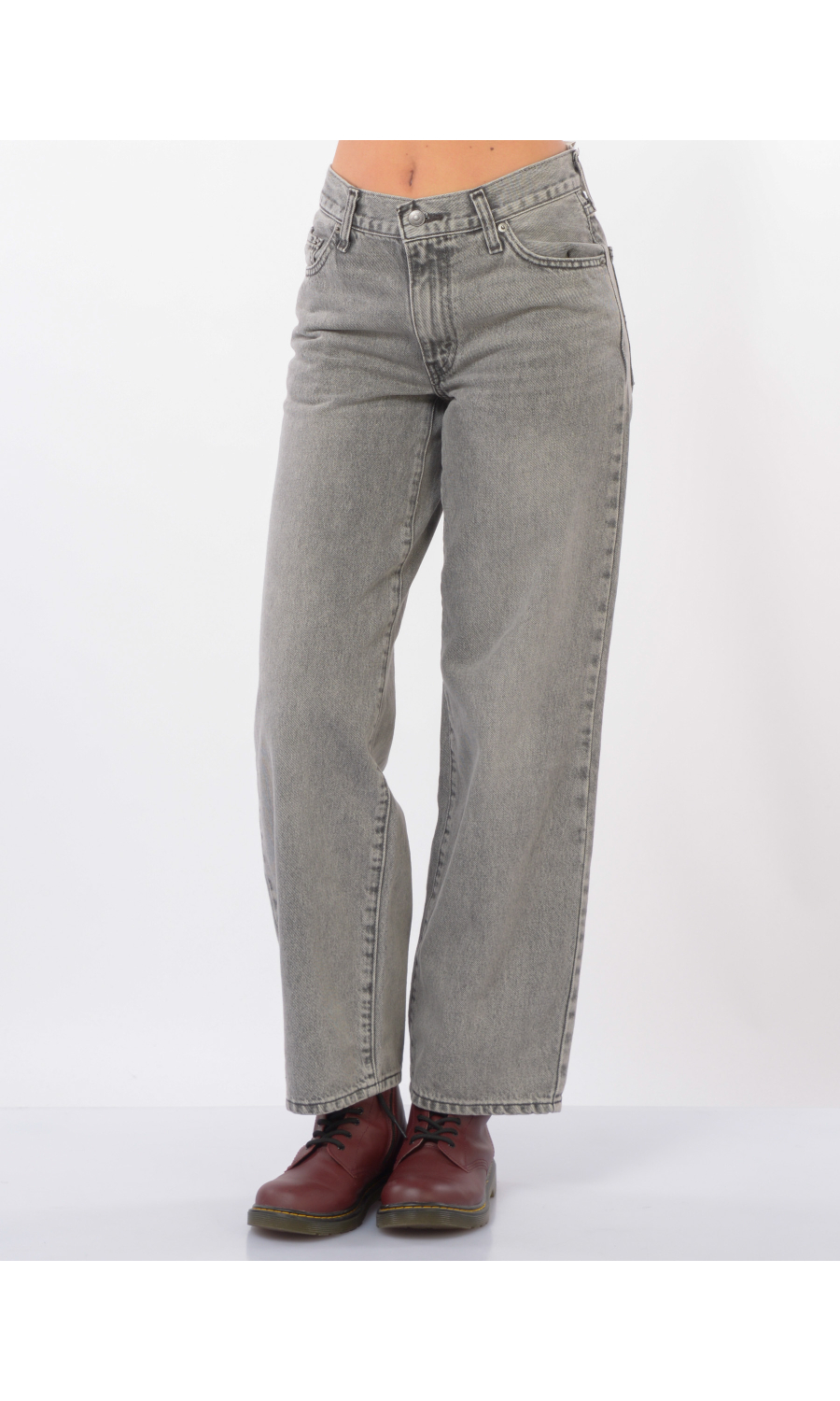jeans da donna Levi's® Baggy Dad lavaggio grigio
