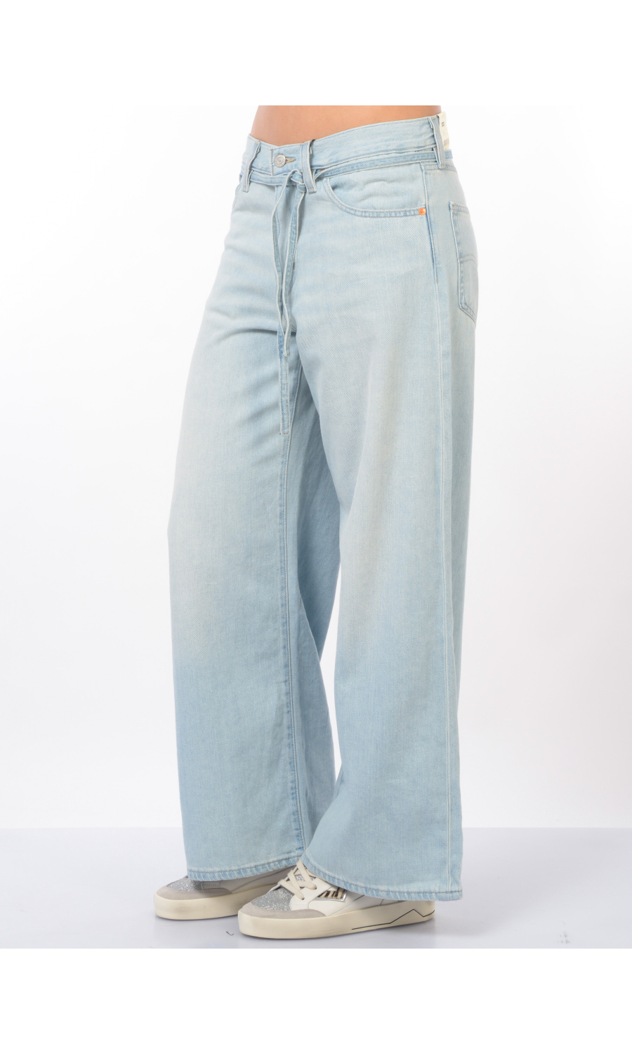 jeans da donna Levi's® XL Straight in cotone e lino