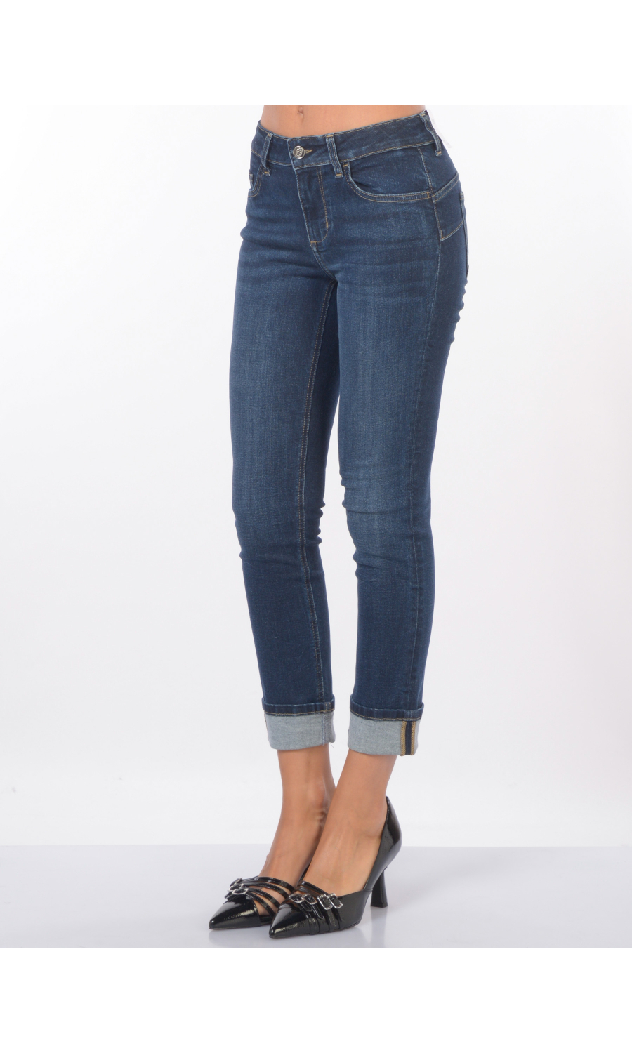 jeans da donna Liu Jo cinque tasche con spilla