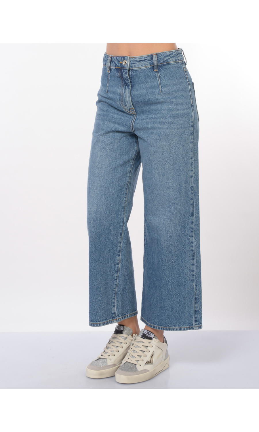 jeans da donna Patrizia Pepe ampio e cropped