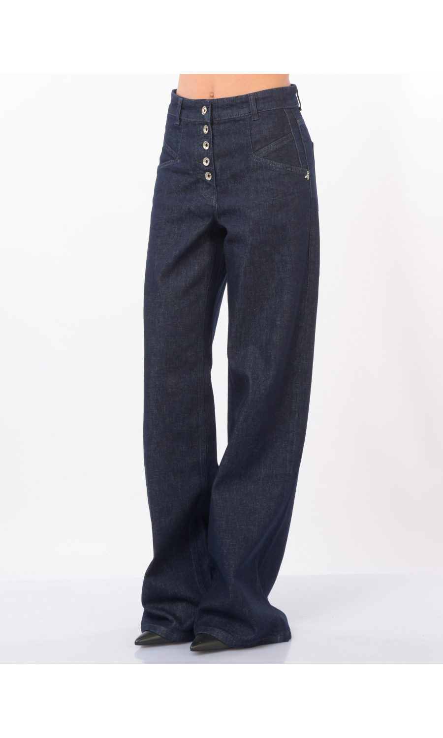 jeans da donna Patrizia Pepe a palazzo con bottoni