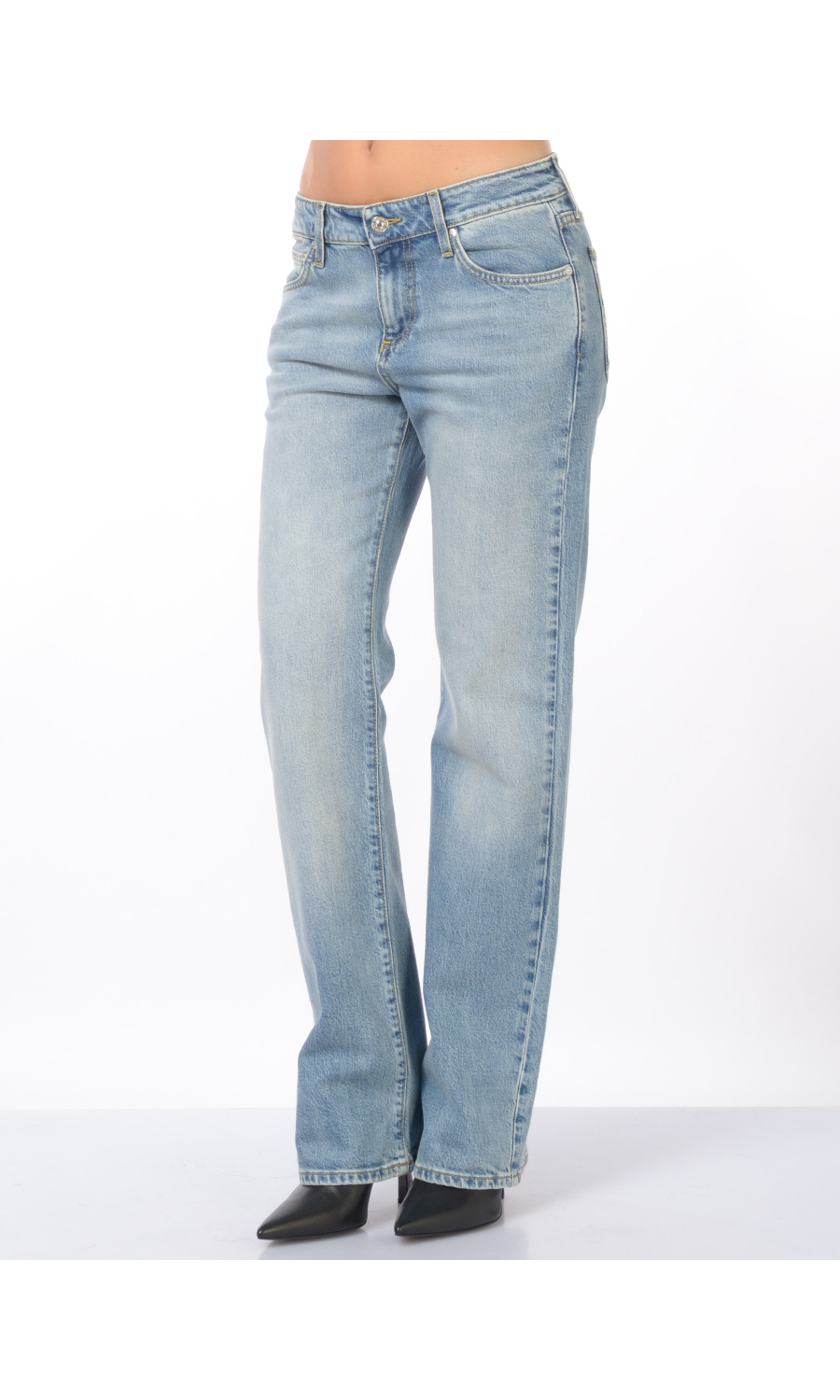 jeans da donna Roy Roger's cinque tasche stone washed