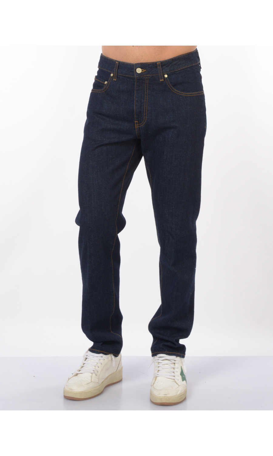 jeans da uomo Daniele Alessandrini cinque tasche cuciture contrasto