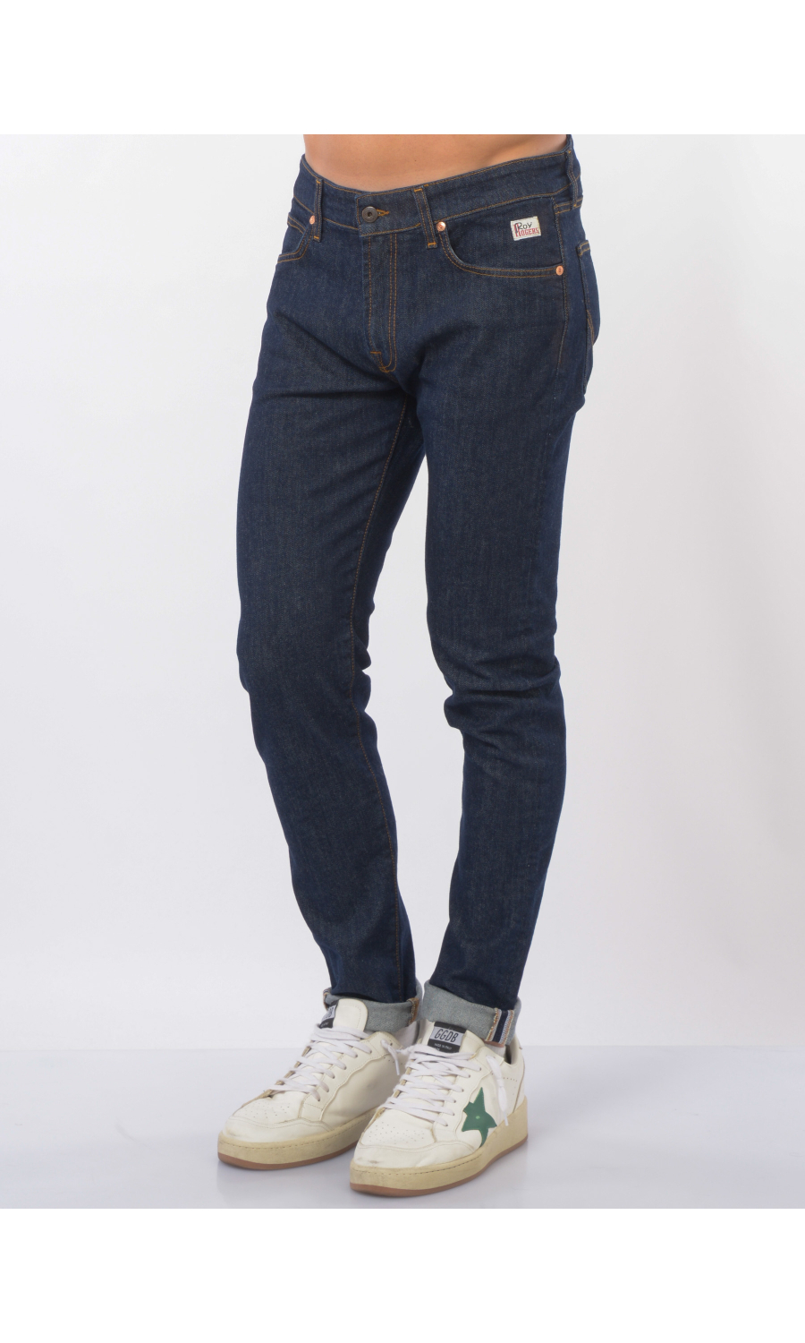 jeans da uomo Roy Roger's cinque tasche cuciture contrasto