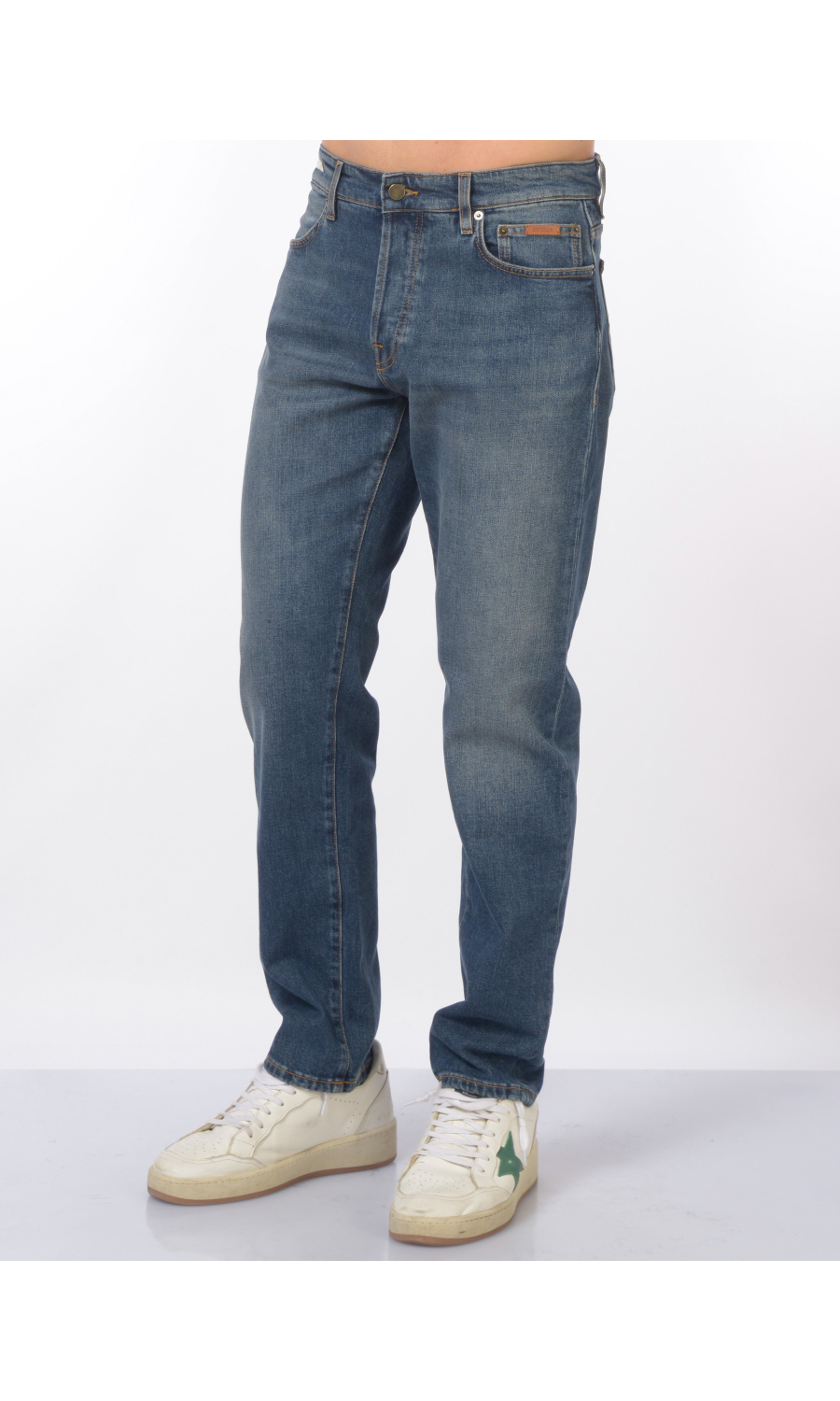 jeans da uomo Siviglia cinque tasche cuciture contrasto