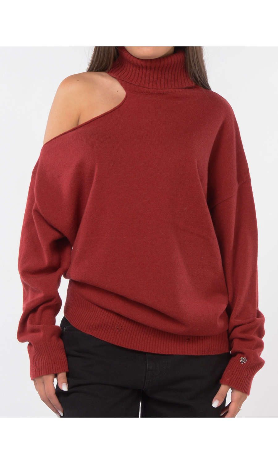 maglia da donna Aniye By in lana vergine Asymmetric Vivien