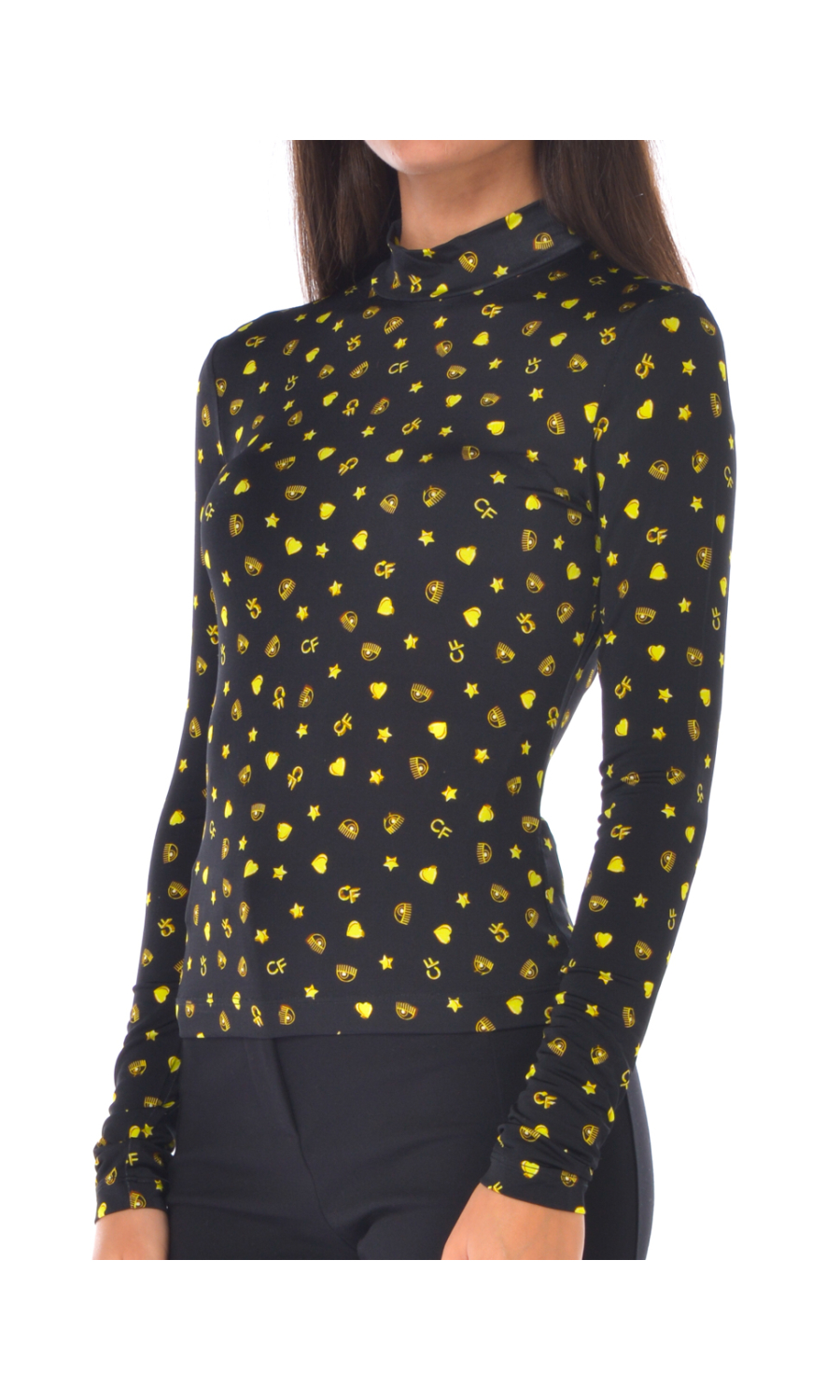 maglia da donna Chiara Ferragni lupetto con loghi