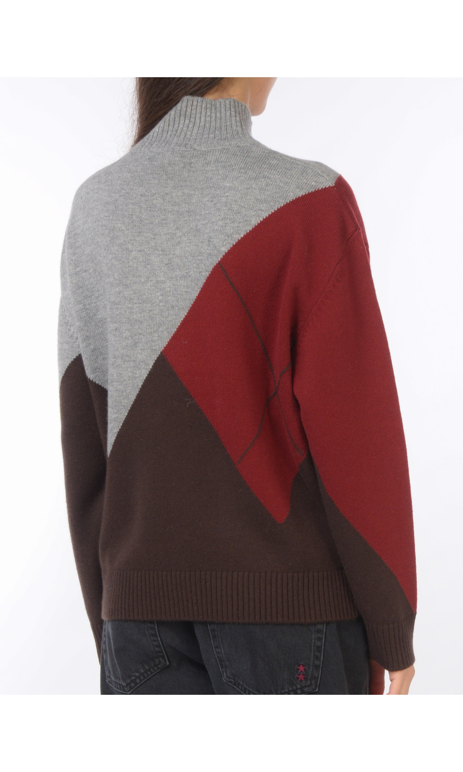 maglia da donna Icona By Kaos collo alto fantasia