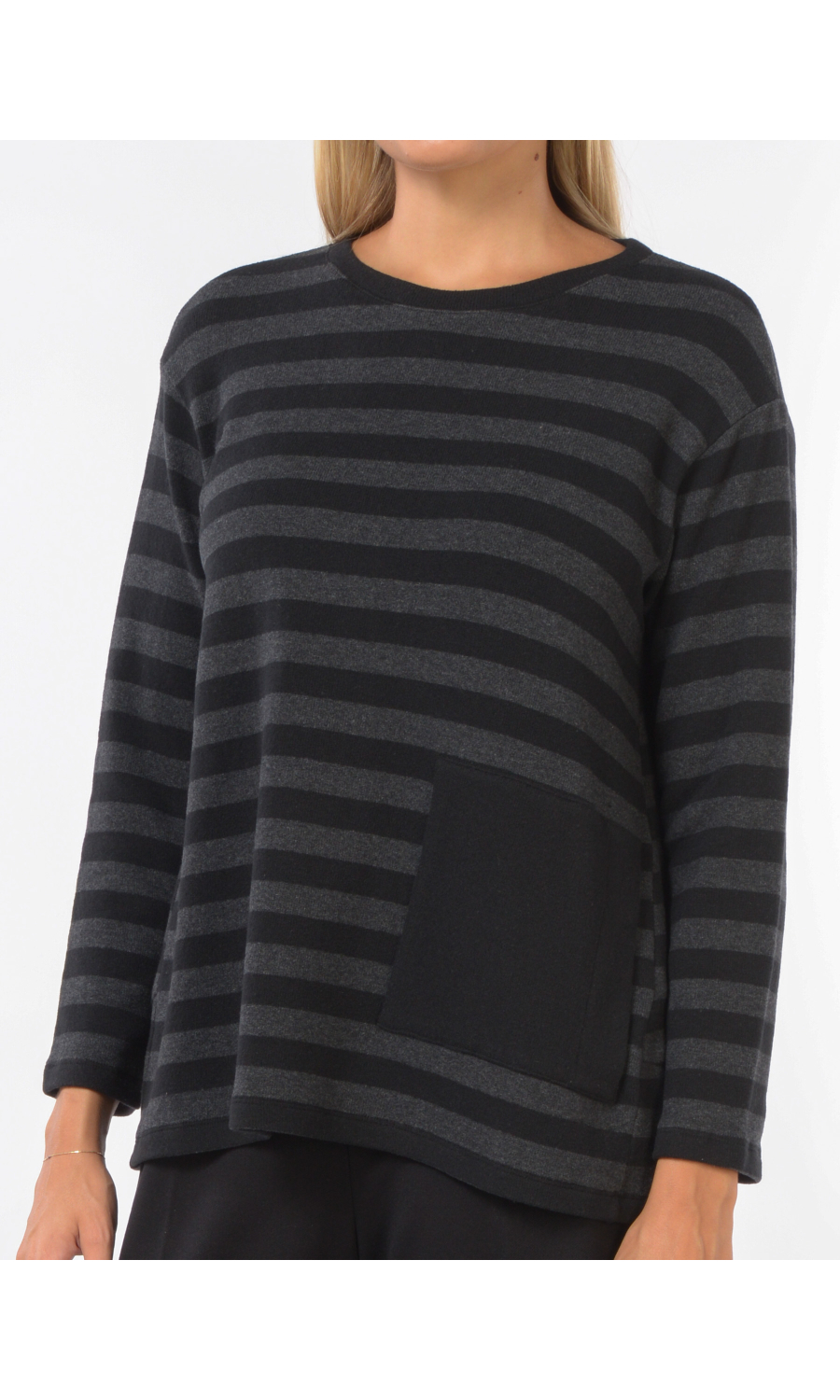 maglia da donna Jurere a righe con tasca