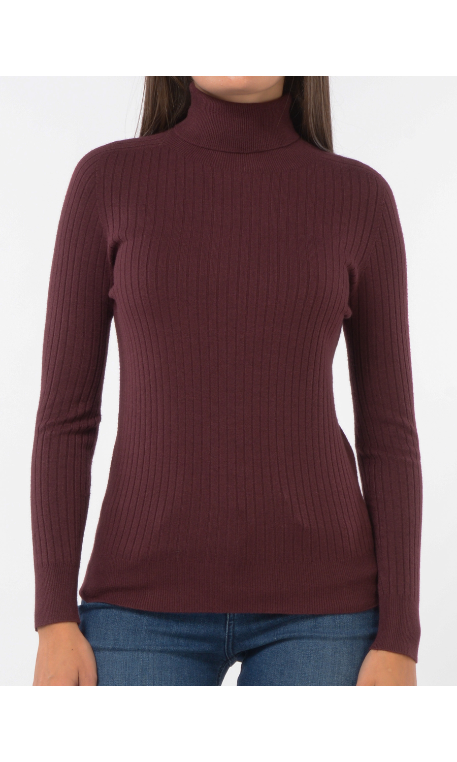 maglia da donna Kaos Jeans lupetto a coste