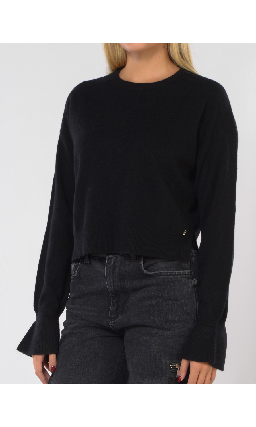 maglia da donna Liu Jo boxy fondo asimmetrico