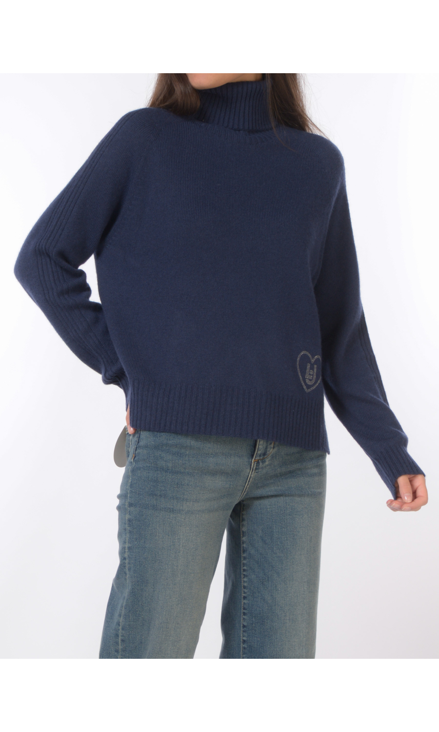 maglia da donna Liu Jo con collo alto e spacchi