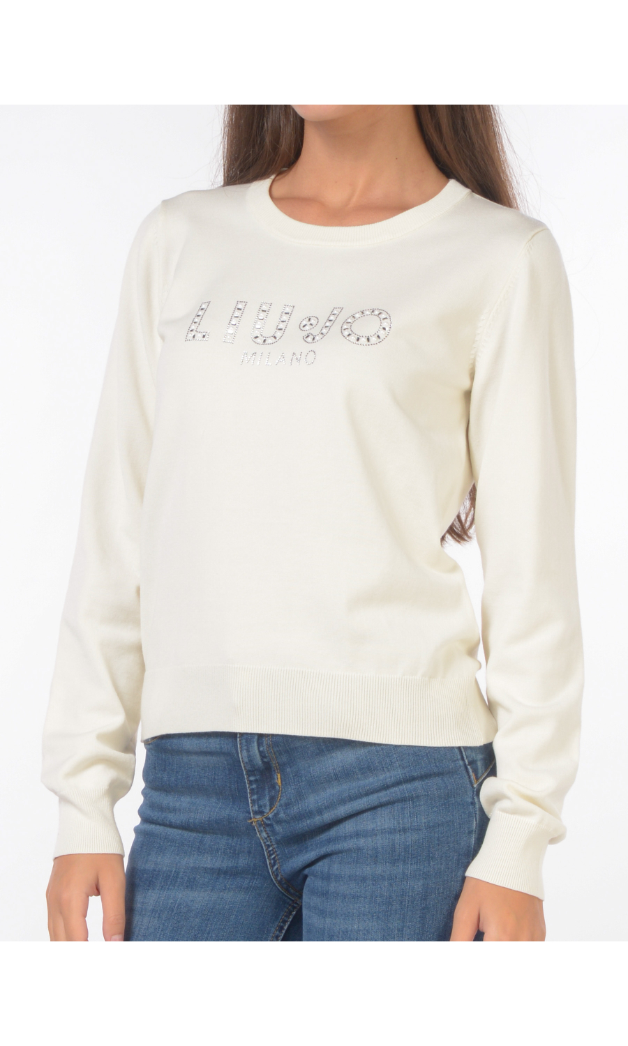 maglia da donna Liu Jo girocollo con logo