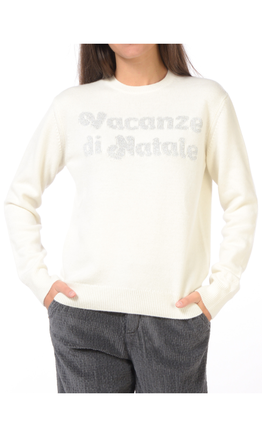 maglia da donna Mc2 Saint Barth Vacanze con ricamo lurex