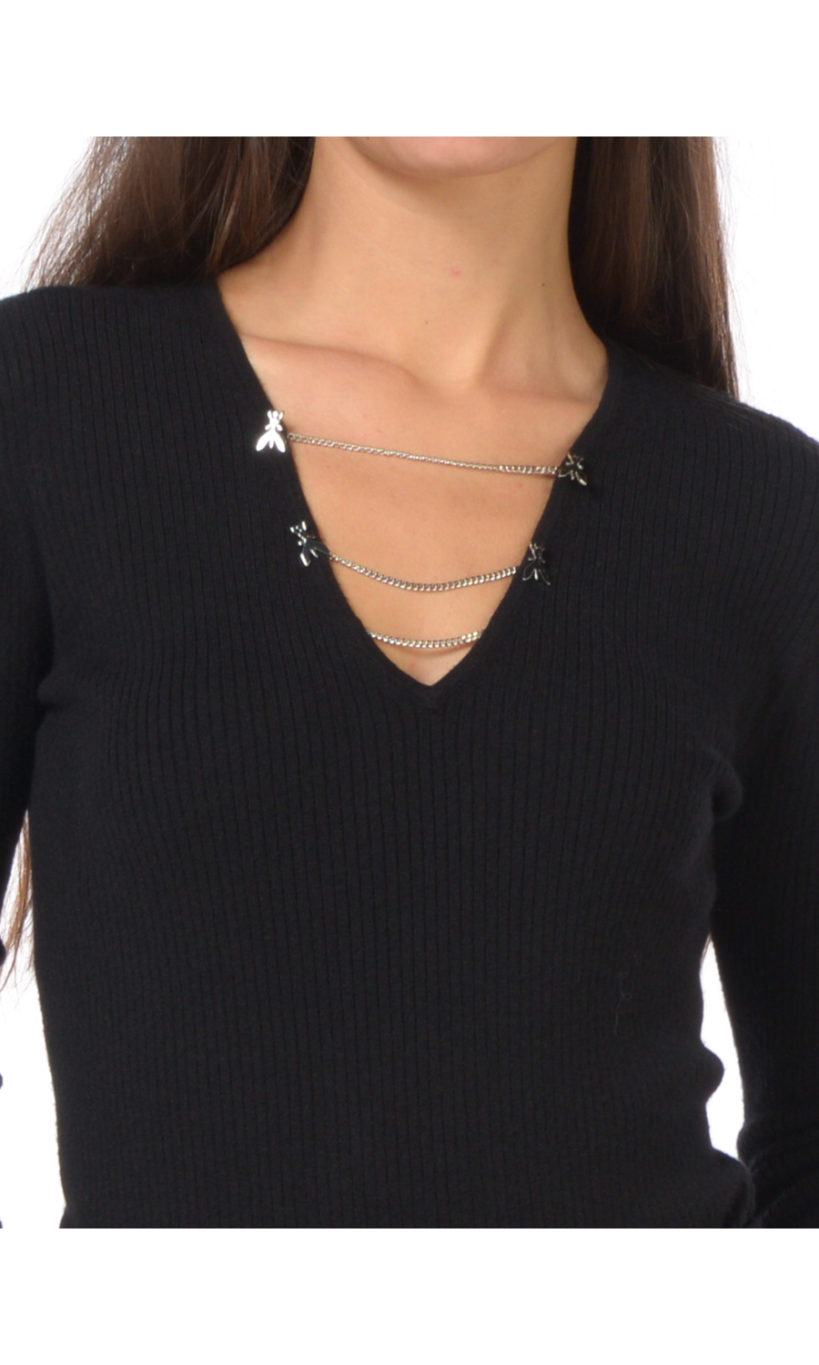 maglia da donna Patrizia Pepe Essential con catene