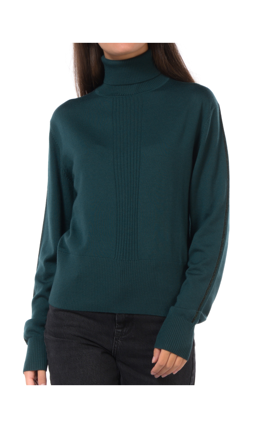 maglia da donna Patrizia Pepe dolcevita con profili