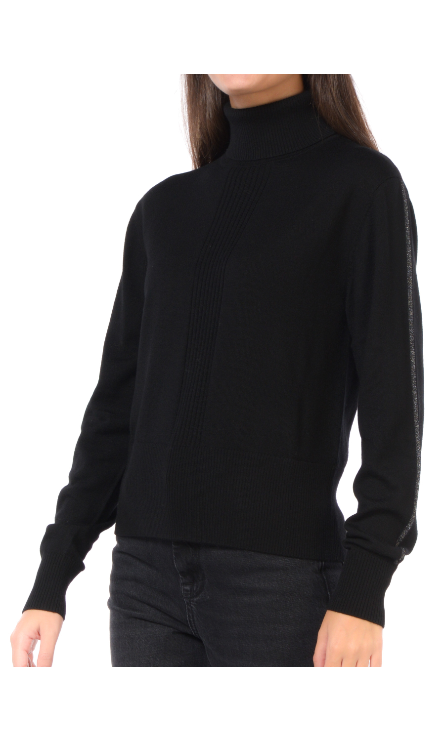 maglia da donna Patrizia Pepe dolcevita con profili