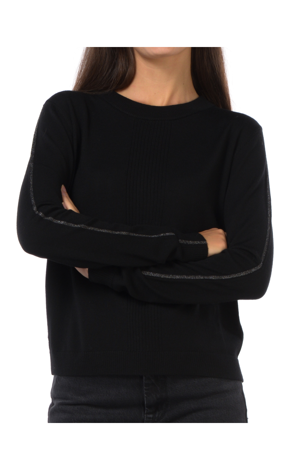 maglia da donna Patrizia Pepe girocollo con profili