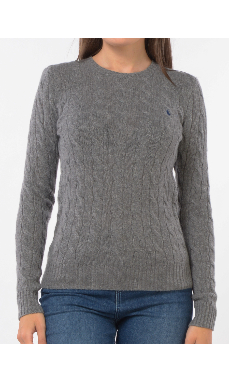 maglia da donna Ralph Lauren a girocollo in lana e cachemire