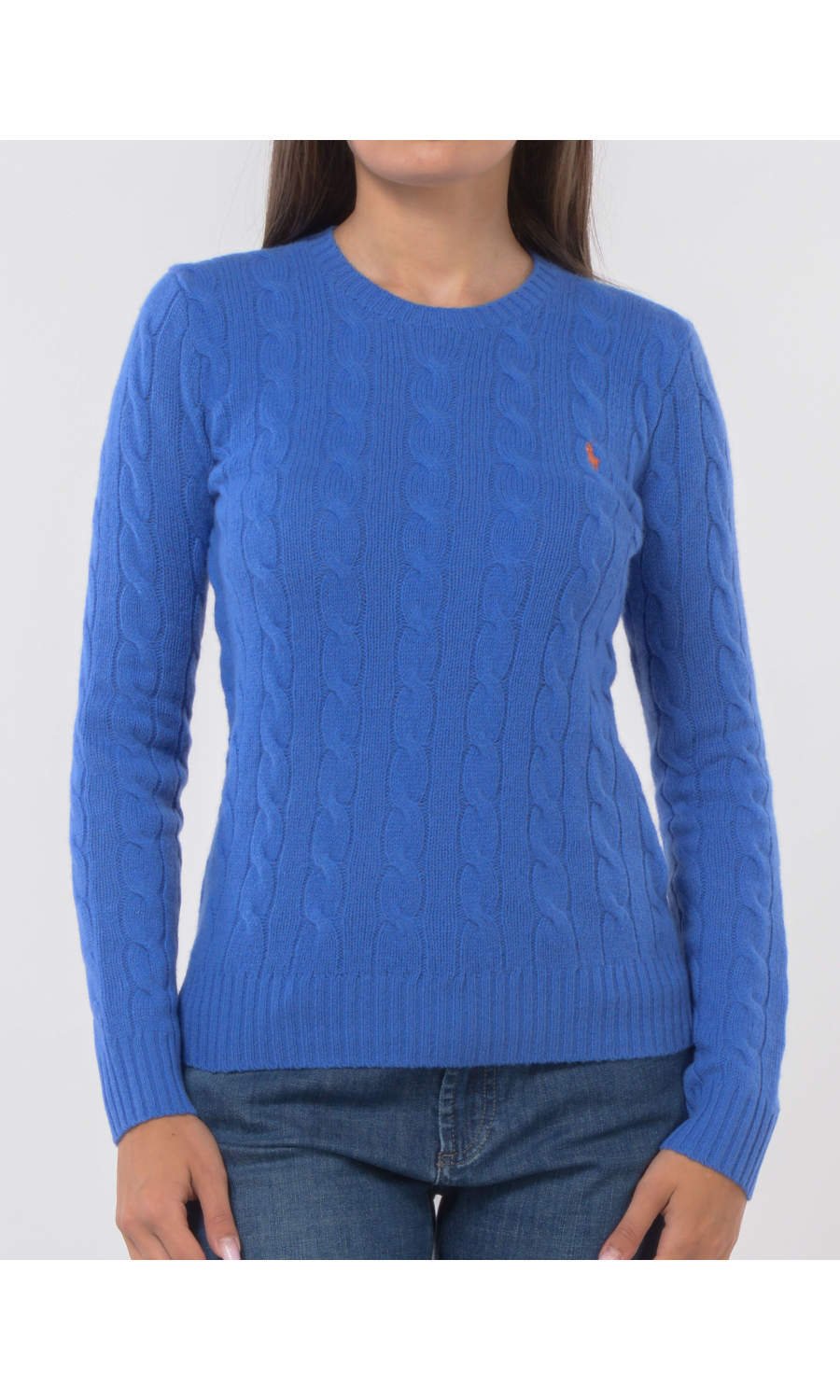 maglia da donna Ralph Lauren a girocollo in lana e cachemire