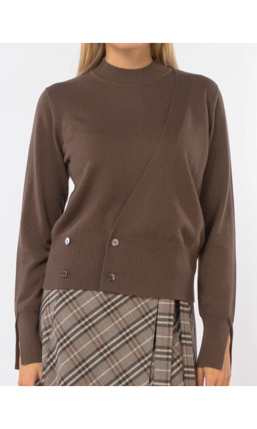 maglia da donna Seventy in lana e cachemire con bottoni