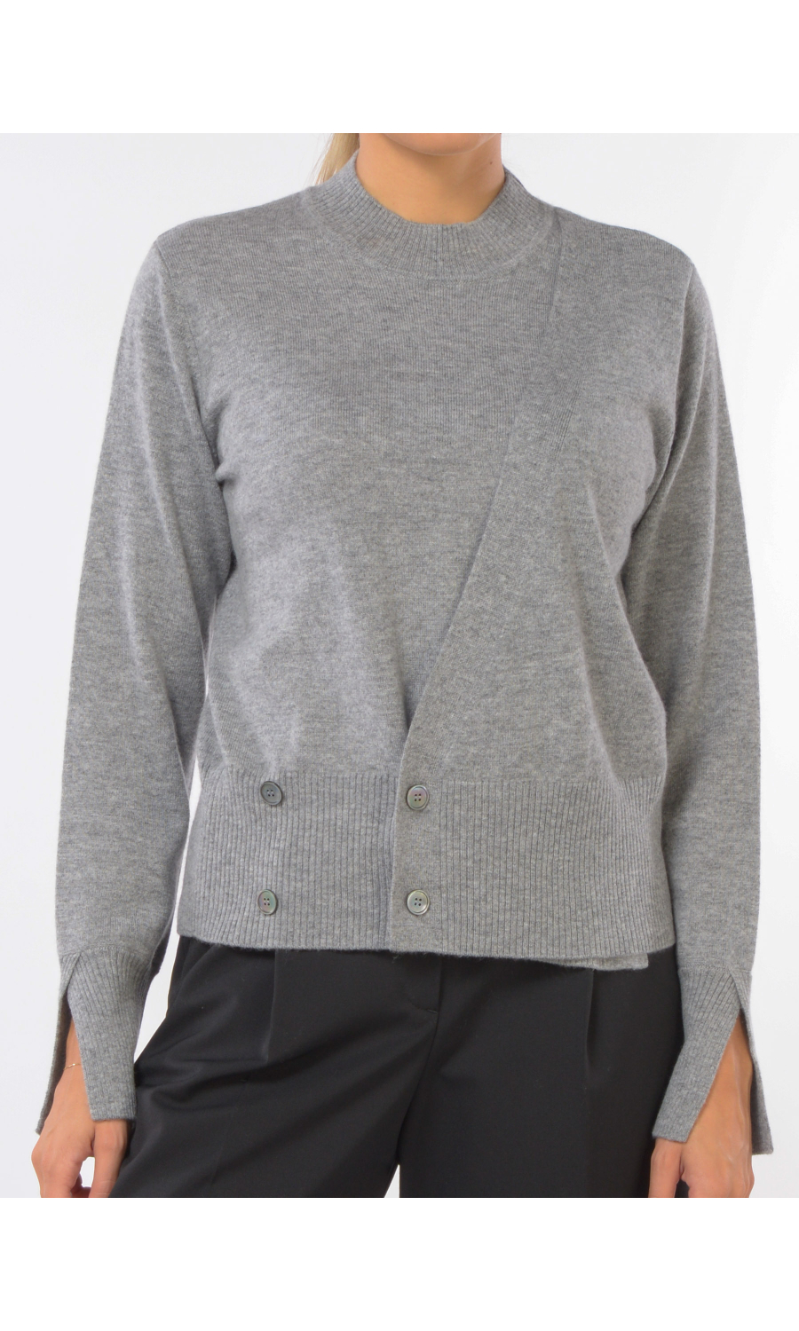 maglia da donna Seventy in lana e cachemire con bottoni