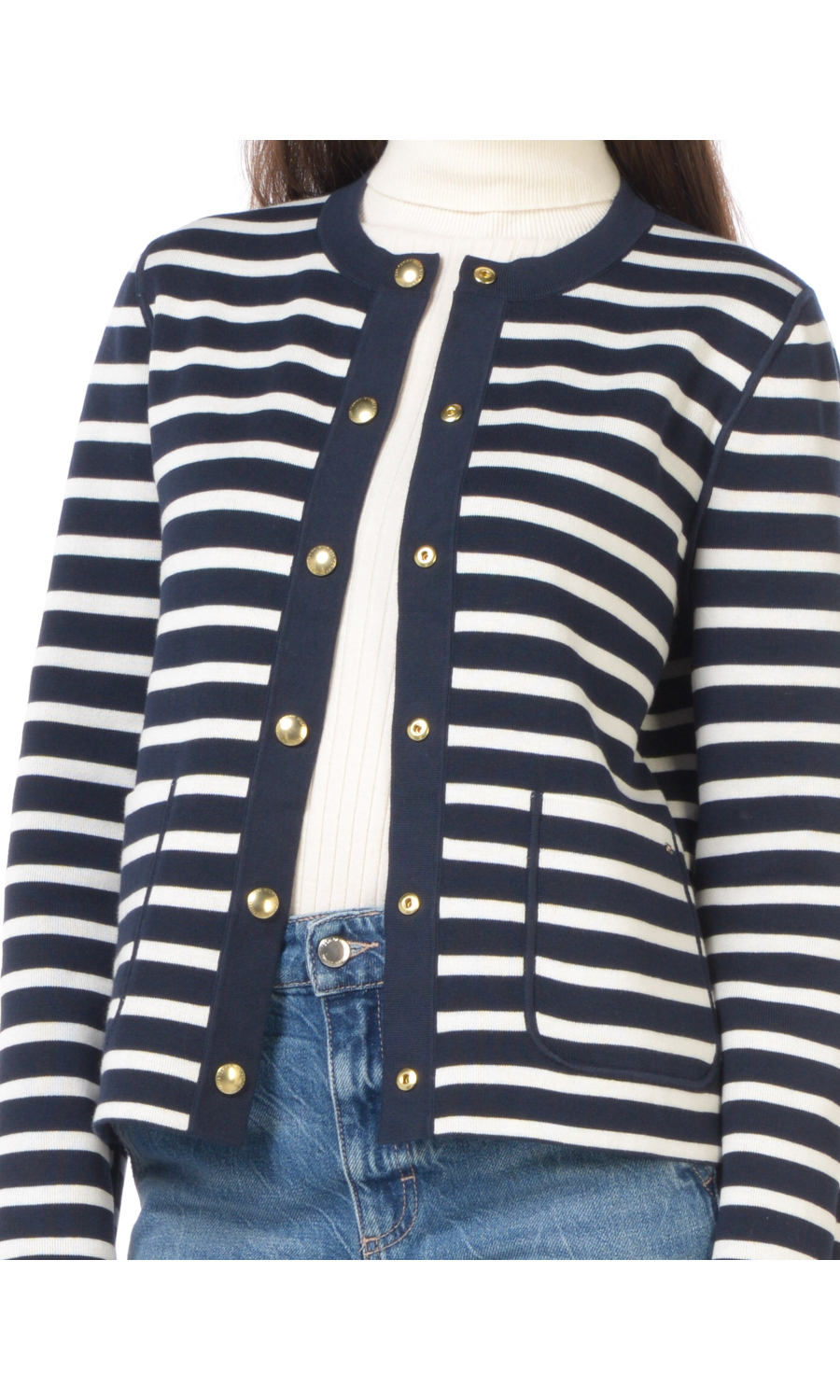 maglia da donna Tommy Hilfiger aperta reversibilie