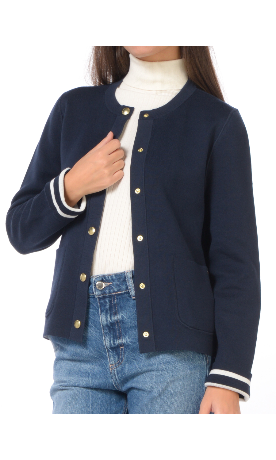 maglia da donna Tommy Hilfiger aperta reversibilie