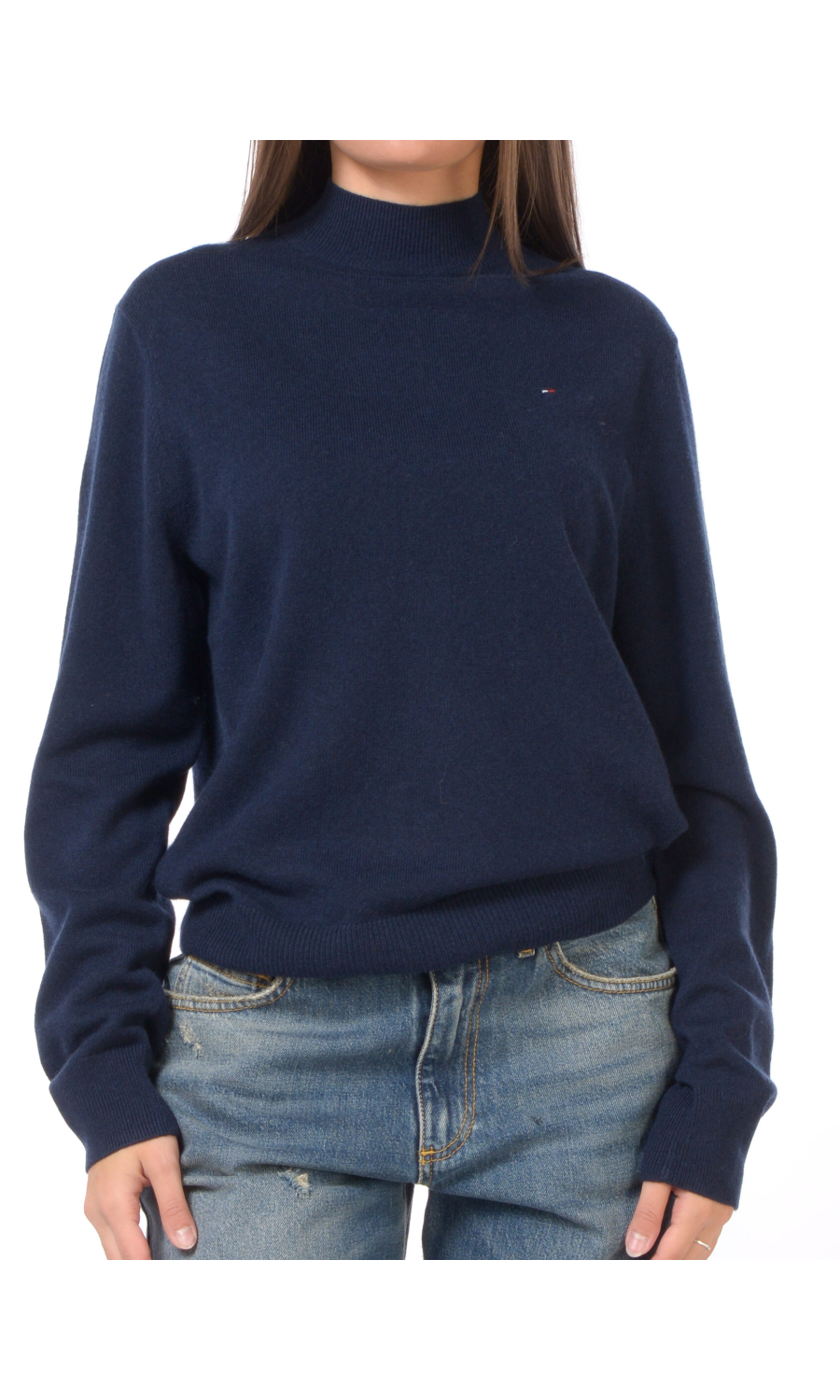 maglia da donna Tommy Hilfiger lupetto con logo