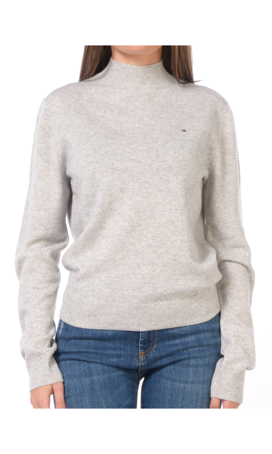 maglia da donna Tommy Hilfiger lupetto con logo