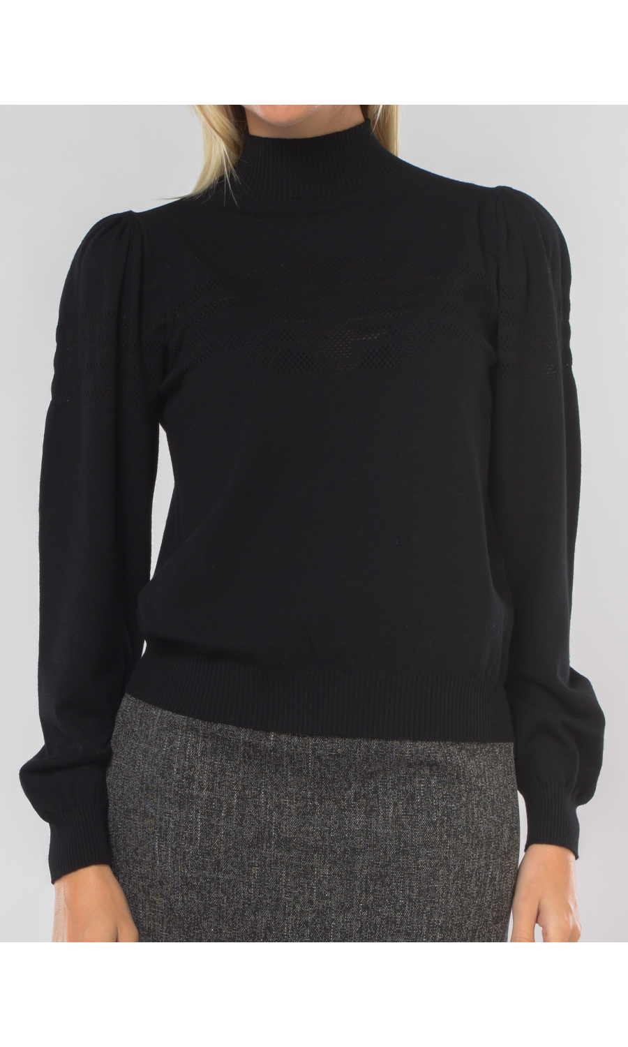 maglia da donna Twinset lupetto con lavorazione