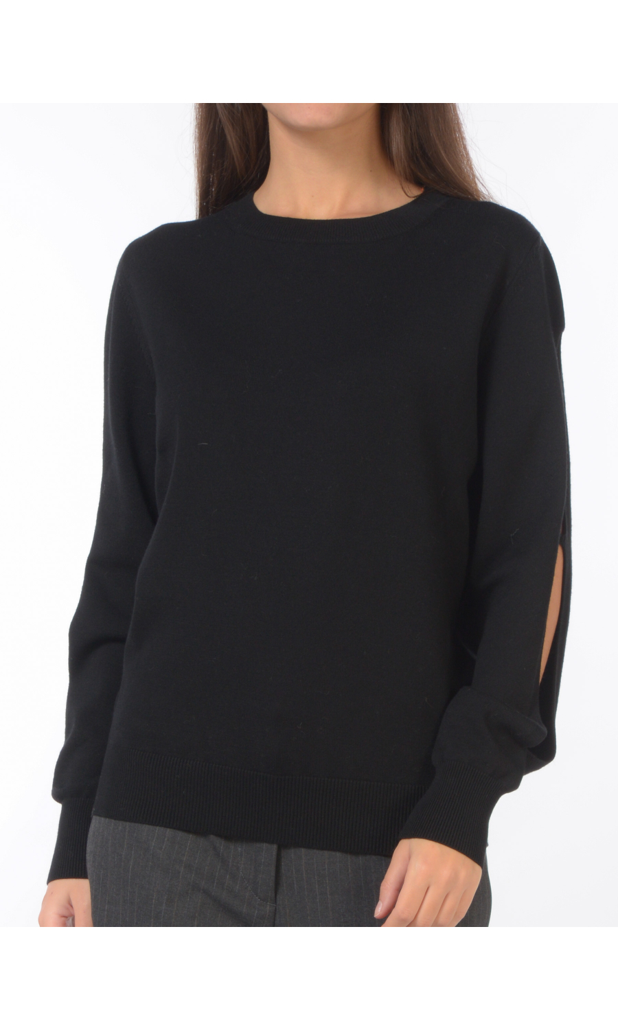 maglia da donna Twinset girocollo con aperture