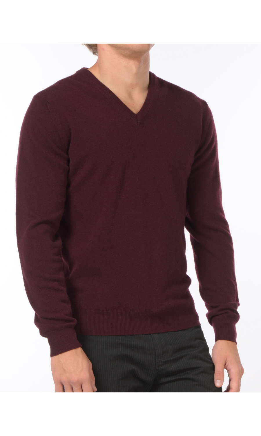 maglia da uomo Jeordies scollo a V in lana e cachemire